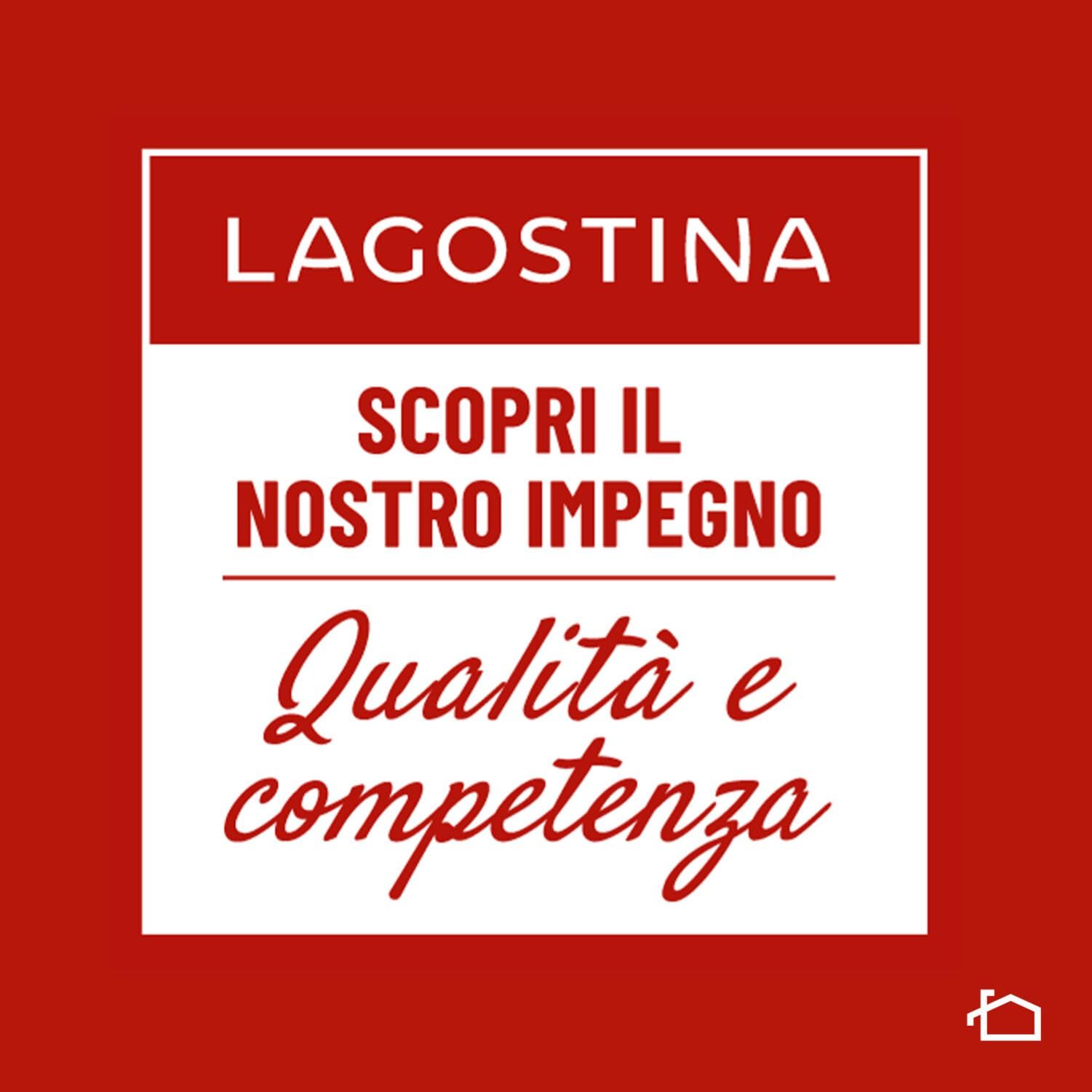 Lagostina Cucina Mediterranea Casseruola Fonda Antiaderente in Alluminio Ø 18 cm, con Indicatore Cottura Thermo-Signal, Manico Ergonomico in Bakelite