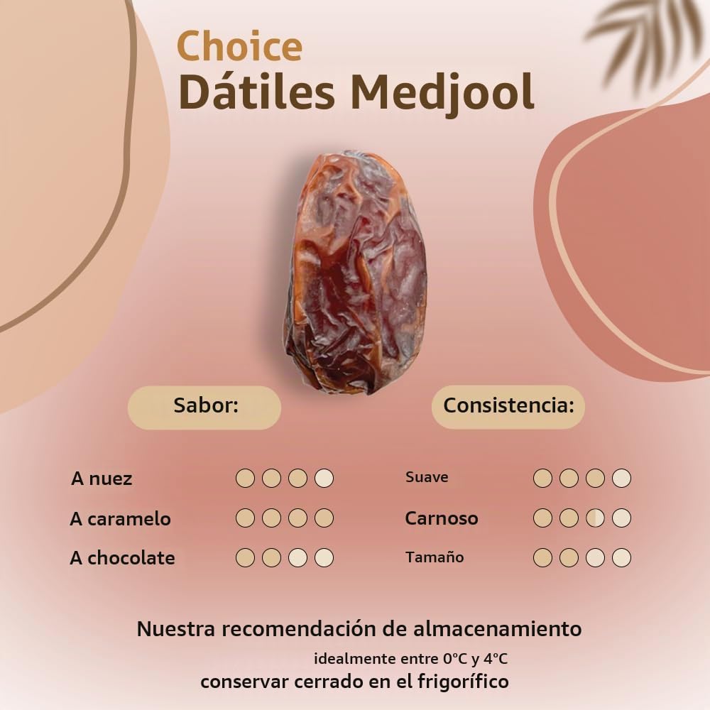 NABALI ALIMENTO DE COMERCIO JUSTO PARA TODOS Dátiles Khudri I Productos de calidad-100% natural aromático fresco oriental & vegano I Dátiles Khudri con sabor a miel & caramelo I Origen:Qassim (1 kg)