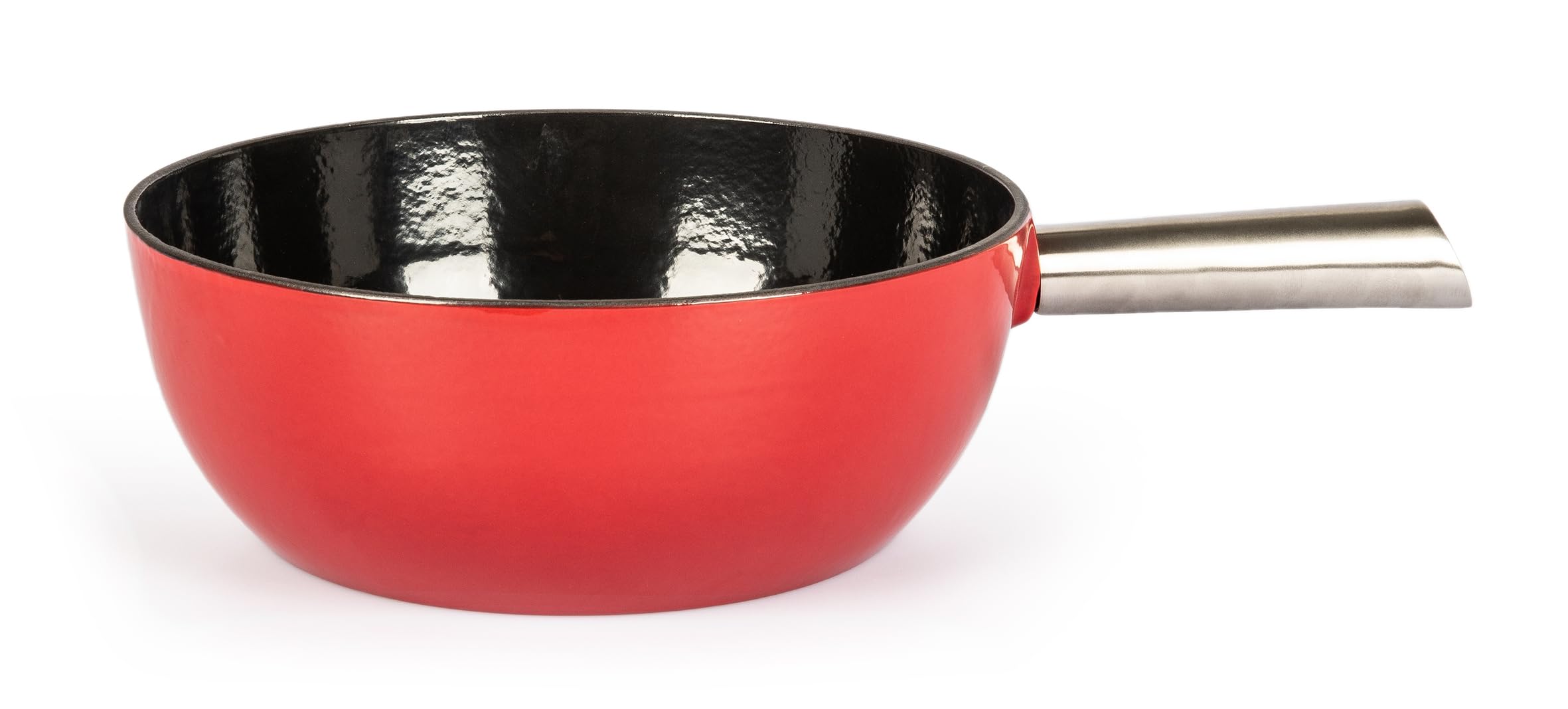 Stöckli Caquelon à Fromage Fondue Elégance Rouge/Noir, 7324.0214