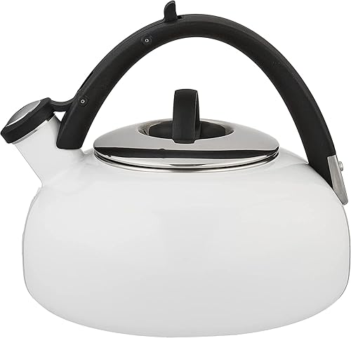 Miniatura 7 de Cuisinart CTK-EOS2GG Peak - Tetera de 2 cuartos de galón, prepara 2 cuartos de agua hirviendo en esta clásica tetera de té, sonido silbato para