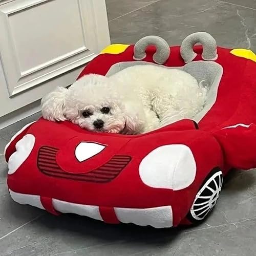 Cama deportiva para perros con forma de coche para mascotas, casa para perros chihuahua, Yorkie, casa para perros pequeños y gatos, impermeable,