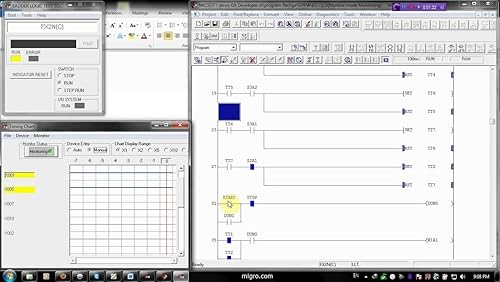 Miniatura 4 de Controlador lógico programable 12 Entrada CC 8 Salida de relé PLC avanzado 24VDC, relojes de tiempo, temporizadores, contadores, lógica y más