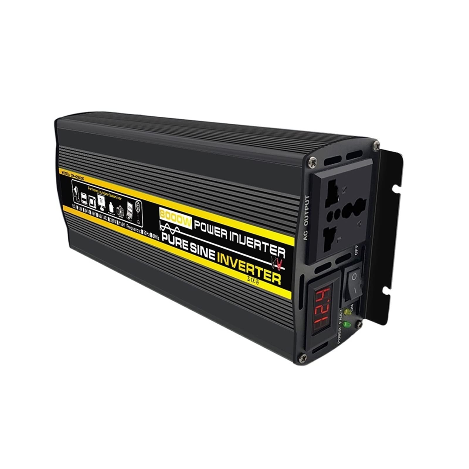 Transformateur de tension 4000W convertisseur sinusoïdal pur 24V