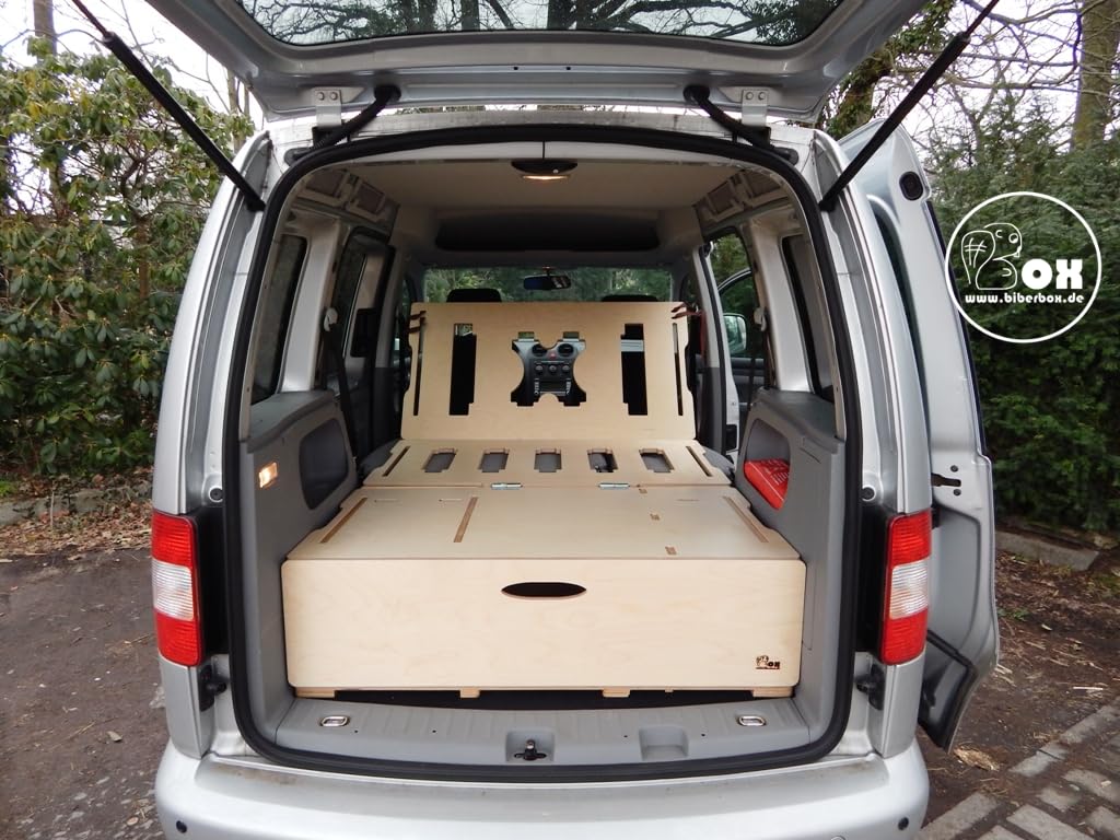 me (Natur) - Multifunktionale Campingbox für Hochdachkombi zum Stecken ohne Schrauben