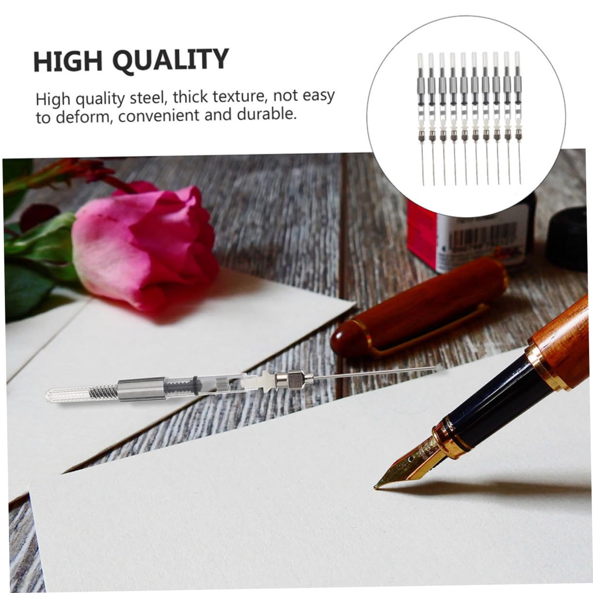 Operitacx 50pièces Outils De Remplissage Pour Stylo Plume Absorbeurs Encre Pratiques Pour Fournitures Scolaires Accessoires Légers Et Ergonomiques