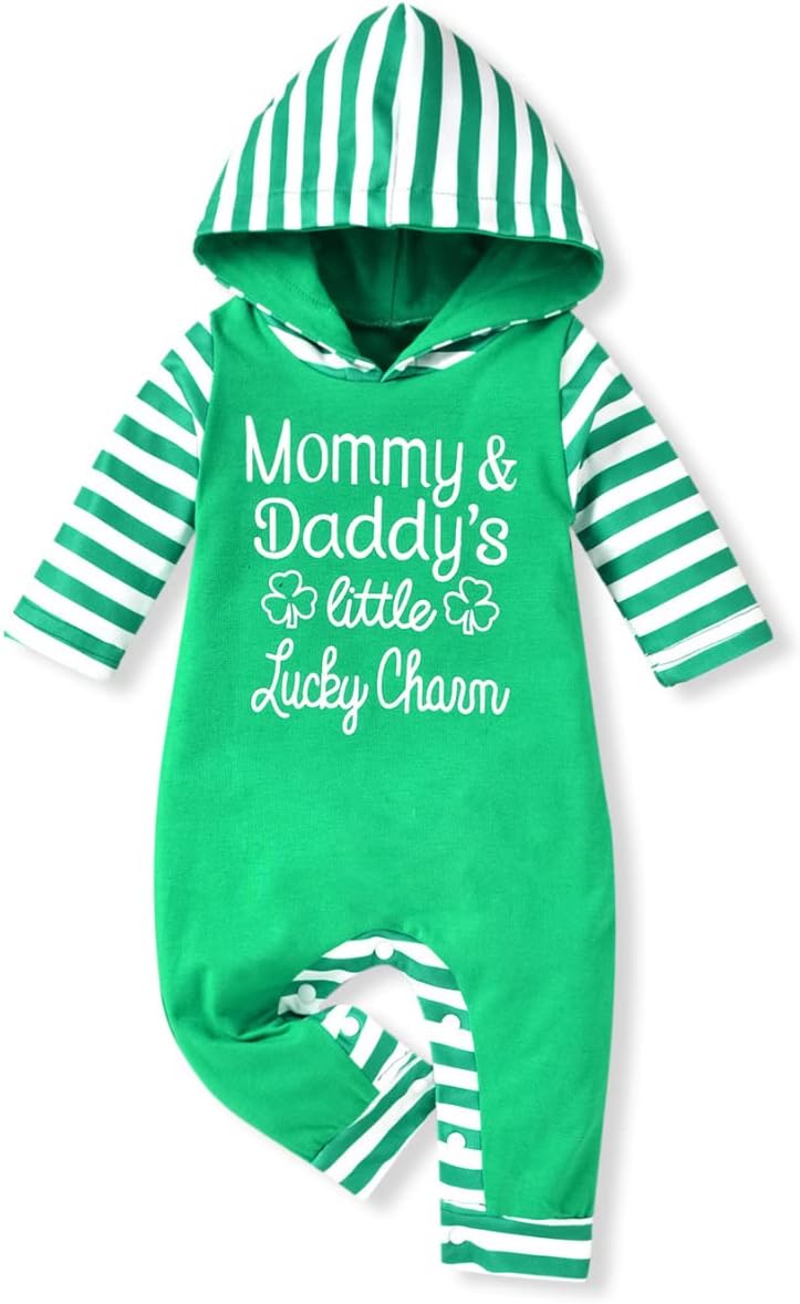 Aalizzwell Newborn Infant Baby Boys Girls Hooded Romper
