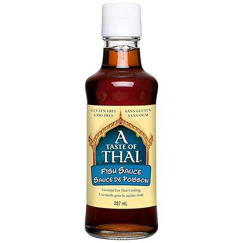 A Taste of Thai Salsa de pescado fermentada | Condimento de salsa de anchoa multiusos para cocina tailandesa | Ideal para salteados, sopas, adobos y