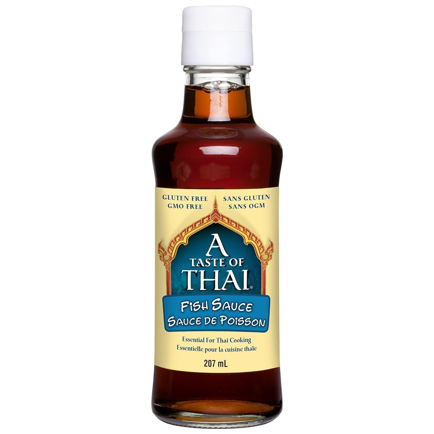 A Taste of Thai Fermented Fish Sauce | All-Purpose Anchovy Sauce Seasoning for Thai Cooking | Ideal for Stir-Fries, Soups, Marinades & Dipping Sauces | Non-GMO, Gluten-Free, Preservative-Free (7 Oz)