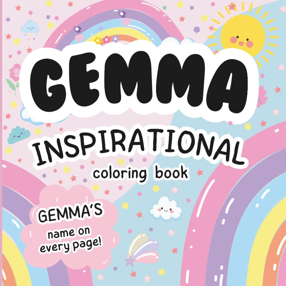 Gemma Inspirational Coloring Book: Personalized Just for Gemma – Gemma's Name Appears on Every Coloring Page
