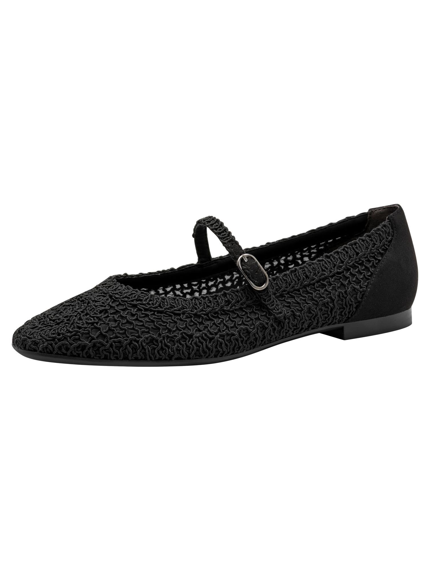 Tamaris Ballerina Women's Elegant, Black, 6.5 UK