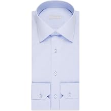 Cotton Asti Shirt, 15.75 Neck, Blue