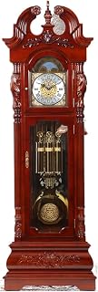 Reloj de pie para abuelo, reloj con movimiento de péndulo grande para decoración tradicional nórdica del hogar, elegante pieza de acento para sala de estar