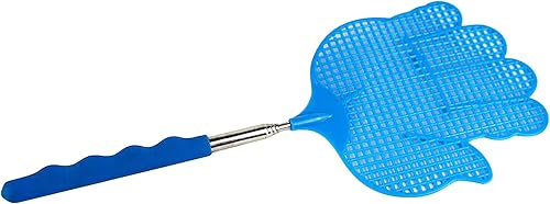 Miniatura 1 de Matamoscas retráctil, mini matamoscas retráctil de acero inoxidable, matamoscas retráctil duradero, amarillo, verde, azul, rosa de 4 colores de