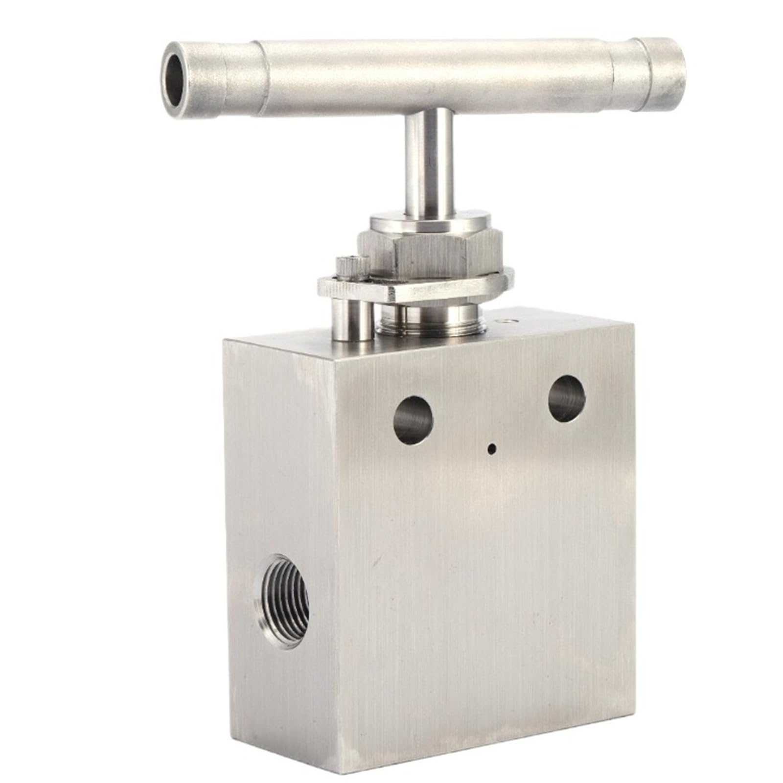 Belovek 5 8In High Pressure 20, 000 Psi Ultra-High Needle Valve Stainless Steel Hydraulic(,Stainless Steel)