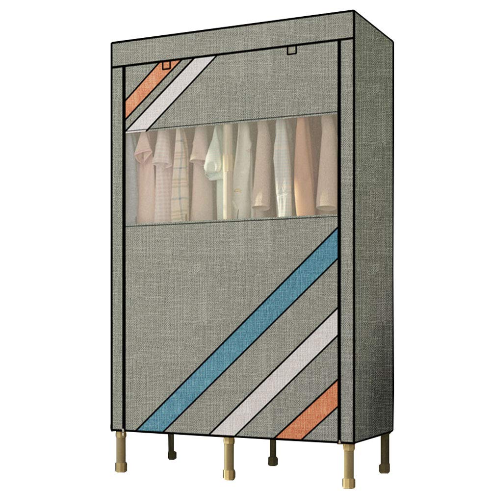 Penderie portable en tissu armoire de rangement 85x50x190 cm