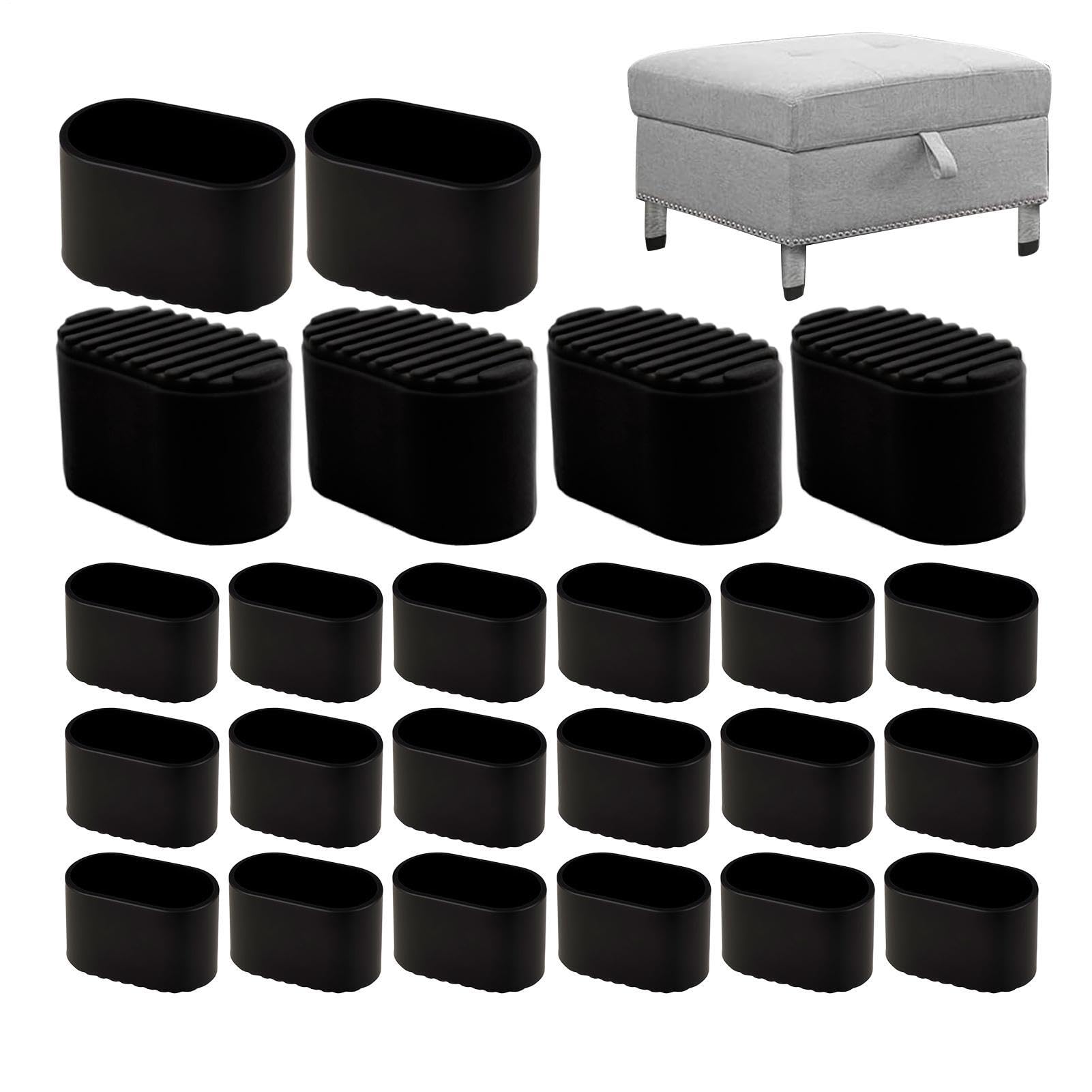 Protector de patas para sillas que evita ruidos y rayones en el suelo de tu casa, 24 uds 1