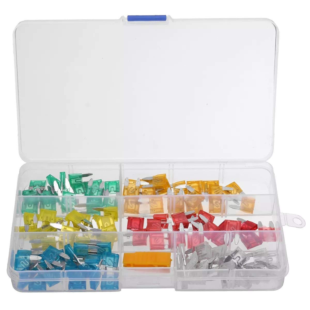 PMTFUMY Kit 6 Portafusibili Piggyback Con Mini Fusibili 10A, Per Auto, Camper E Barca, Rubinetti Per Scatola Fusibili - 3