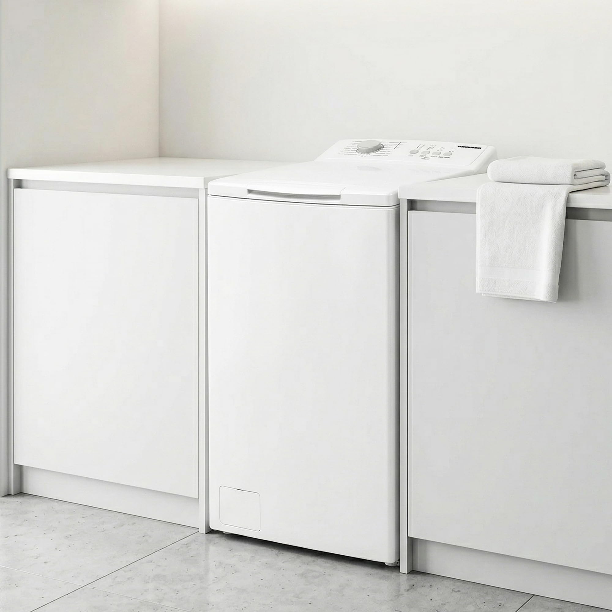HWM-TL7012C++ 7 kg Toplader-Waschmaschine, 1000 U/min, 15 Programme, Energieklasse C, kompaktes Design mit Soft-Close-Deckel, 5 Jahre Garantie (7 KG)
