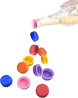 Vista 8 de Tapas para botellas, tapas de botellas de cerveza, tapón de silicona reutilizable para botellas de vidrio, para evitar derrames, cubierta selladora