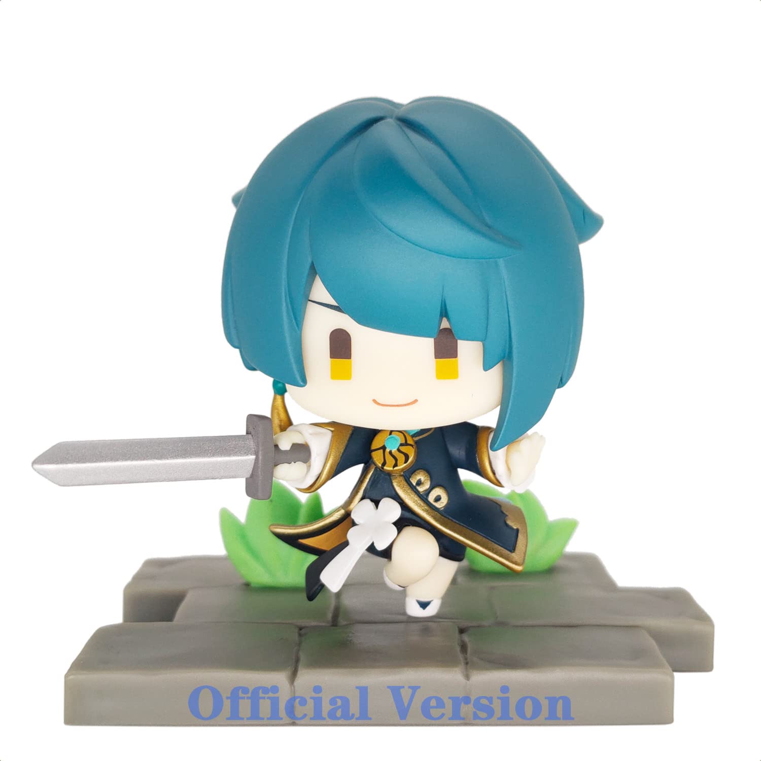KOOLIYA Genshin Impact Official Figure - Battle Stance Liyue Edition - Xingqiu, Decoration Ornaments Best Gift Collection Capsule Toy for Anime Game Fan (Xingqiu)
