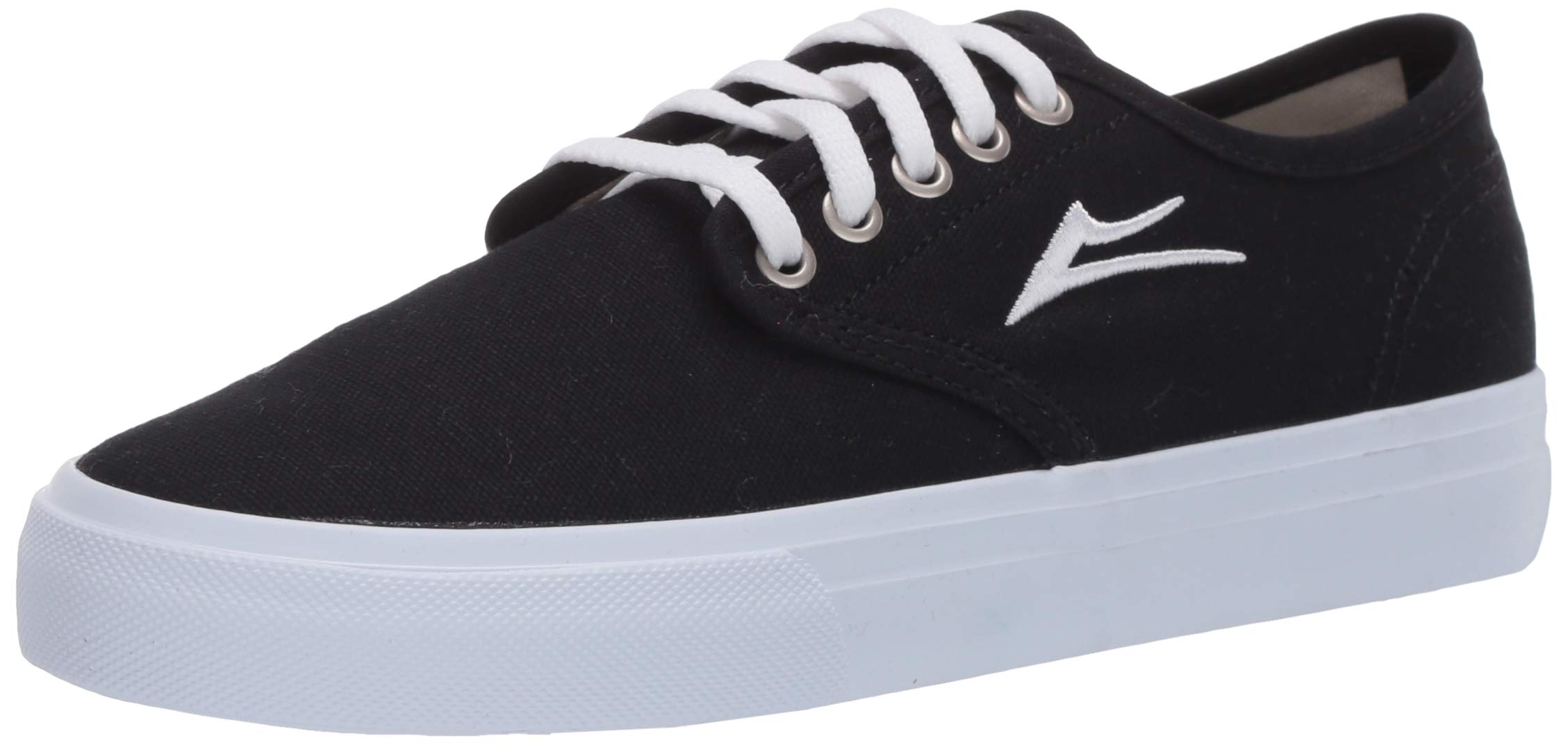 Lakai Men's Oxford Skate Shoe, Black Canvas, 10