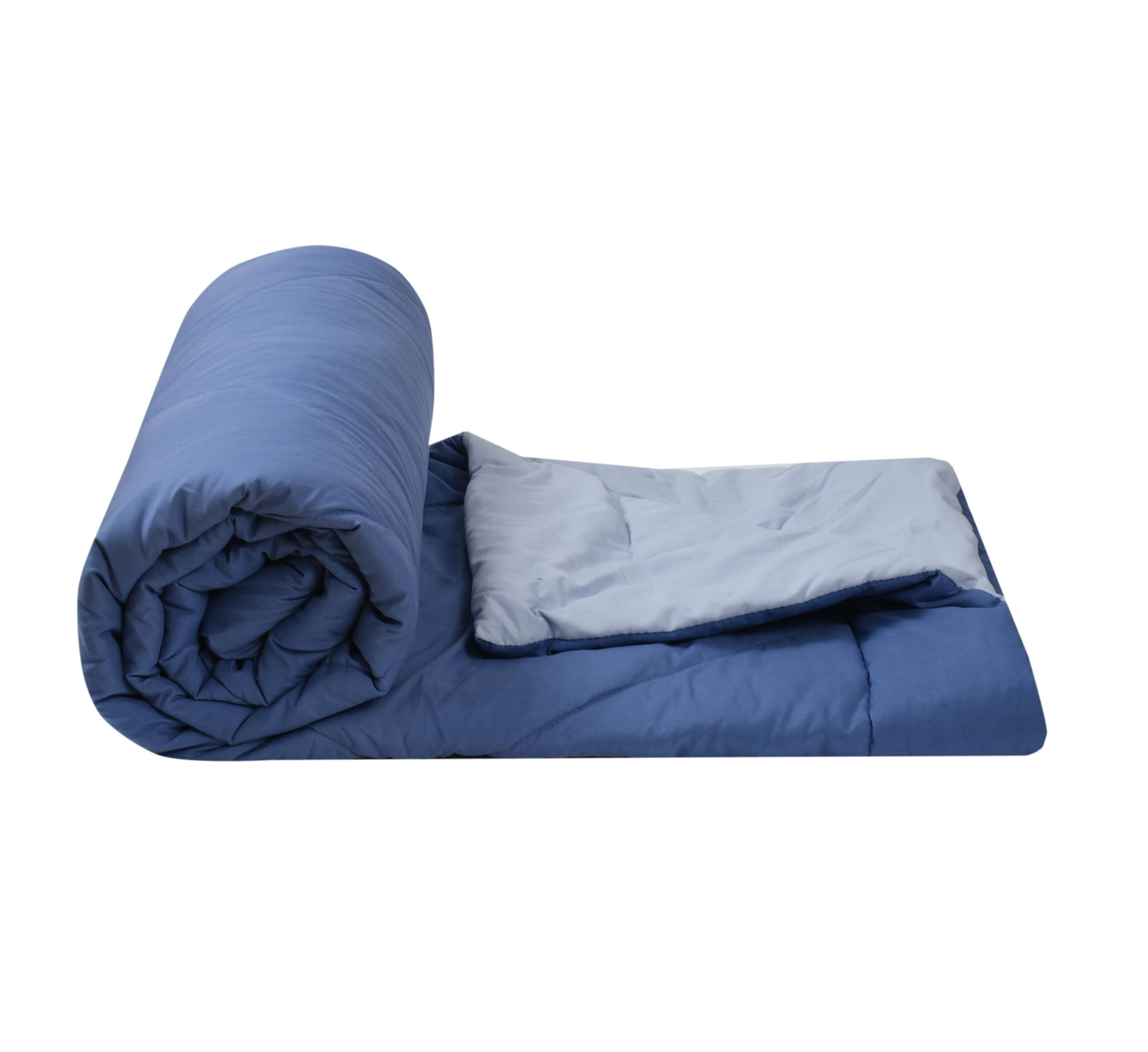 Galaxy Home Decor Premium Microfibre Reversible Comforter | Ultra-Soft, Lightweight & All-Season Warm Quilt | Cozy AC Blanket for Single Bed 60 inch x 90 inch | 220 GSM, Sky & Powder Blue-picture-10