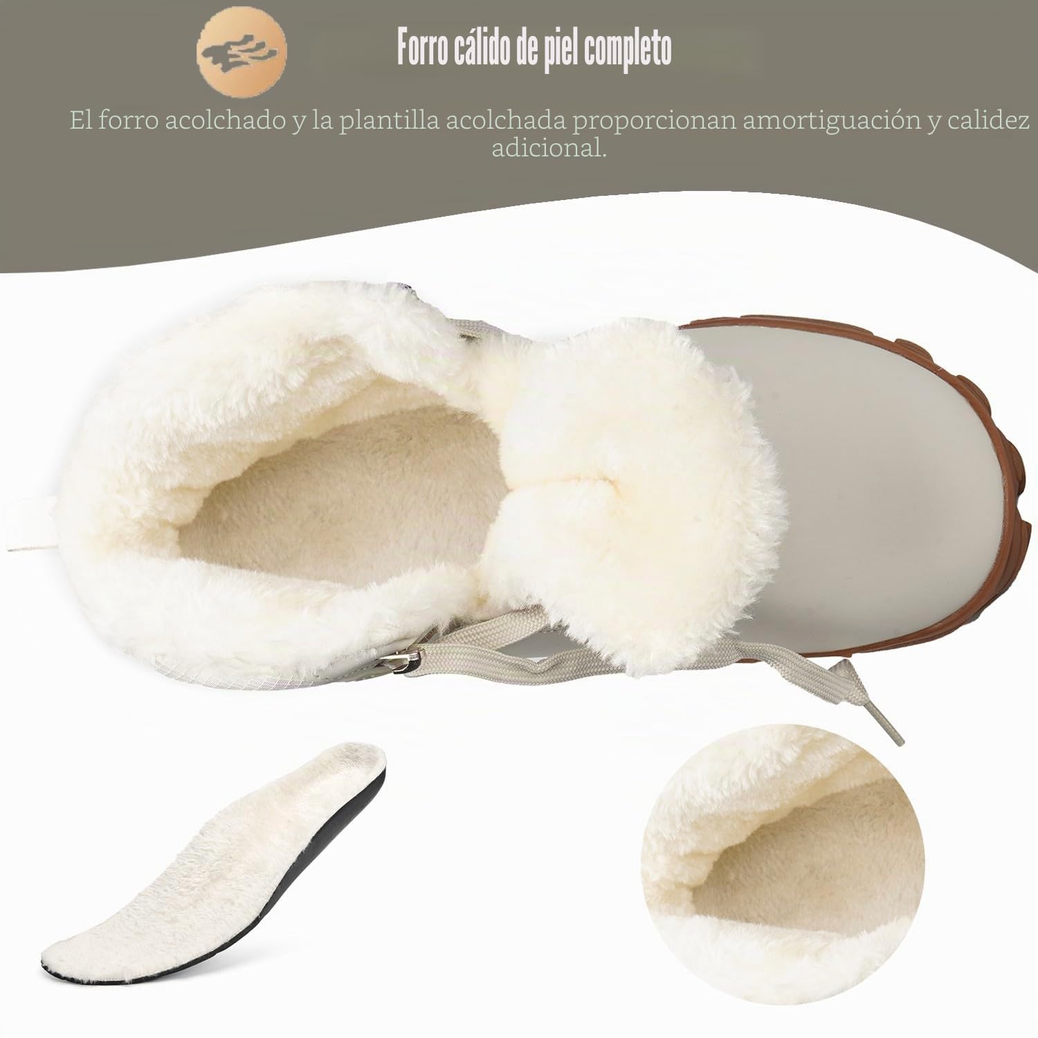 Botas Barefoot Invierno Hombre Mujer Impermeable | Forradas cálido,Antideslizant,Botines de Nieve,Cómodas,Outdoor