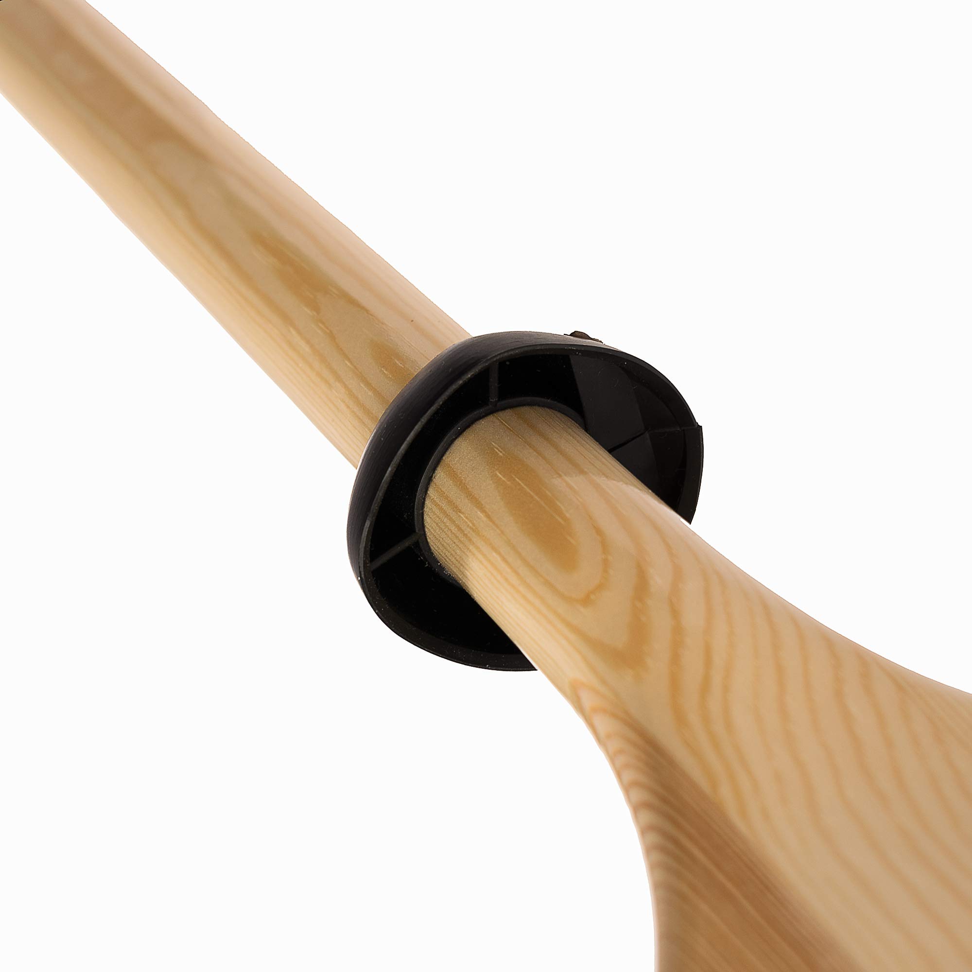John Paddle let's rOAR  Asymmetrische kajakpeddel, dubbele peddel (1 stuk) van massief houten plaat, asymmetrische bladvorm (225 cm) - ecologische productie uit de EU