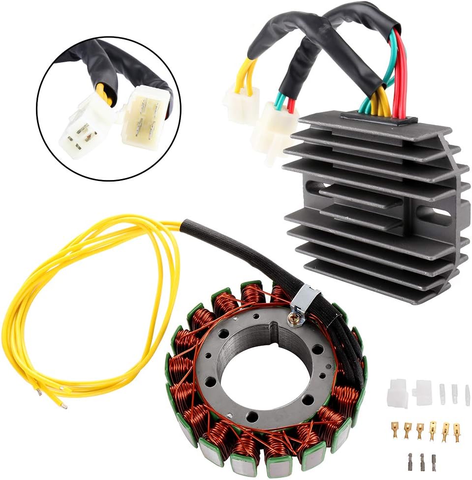 ECCPP Magneto Coil Stator & Voltage Rectifier Fit for 1988-1989 1991-1997 for Honda Shadow VLX 600