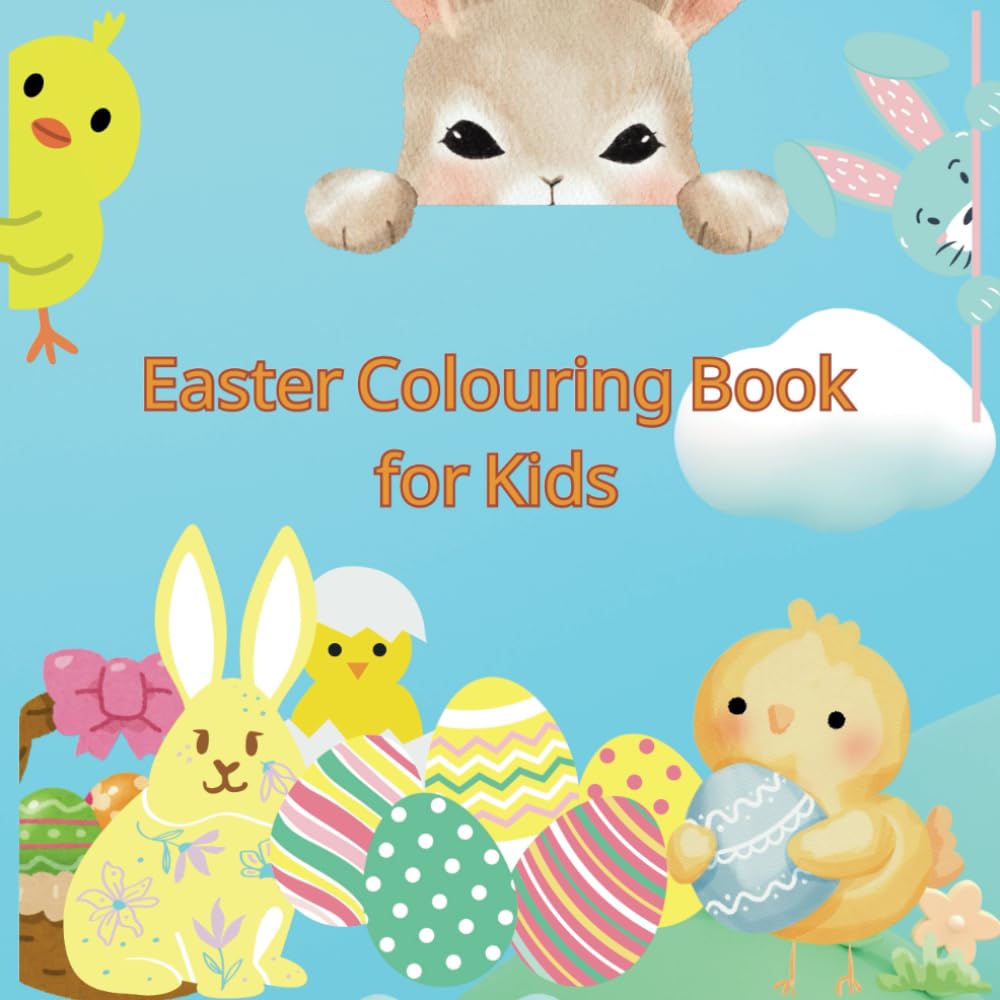 Cute Easter Colouring Book for kids