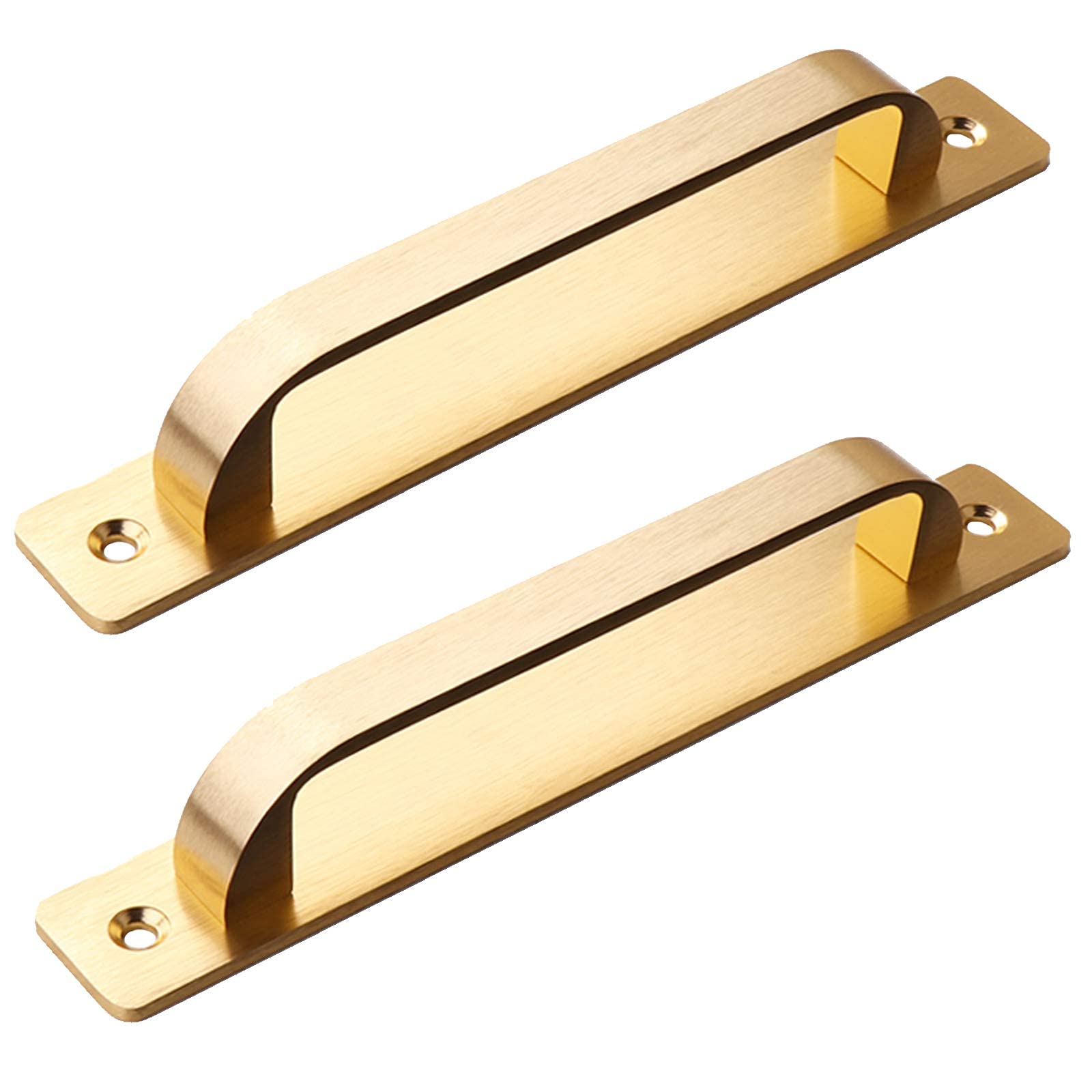 Manija de la cocina moderna de 160mm en color oro para armarios de diseño