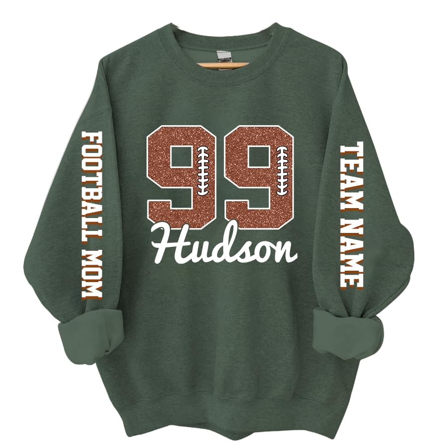 Personalized football mom, football mom sweatshirt, football sweatshirt2