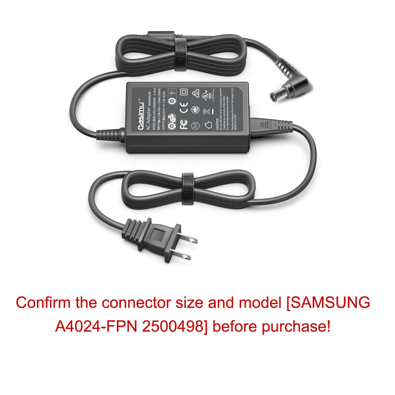 Amazon.com: CASIMY A4024_FPN 24V 1.66A 2A Power Cord Adapter