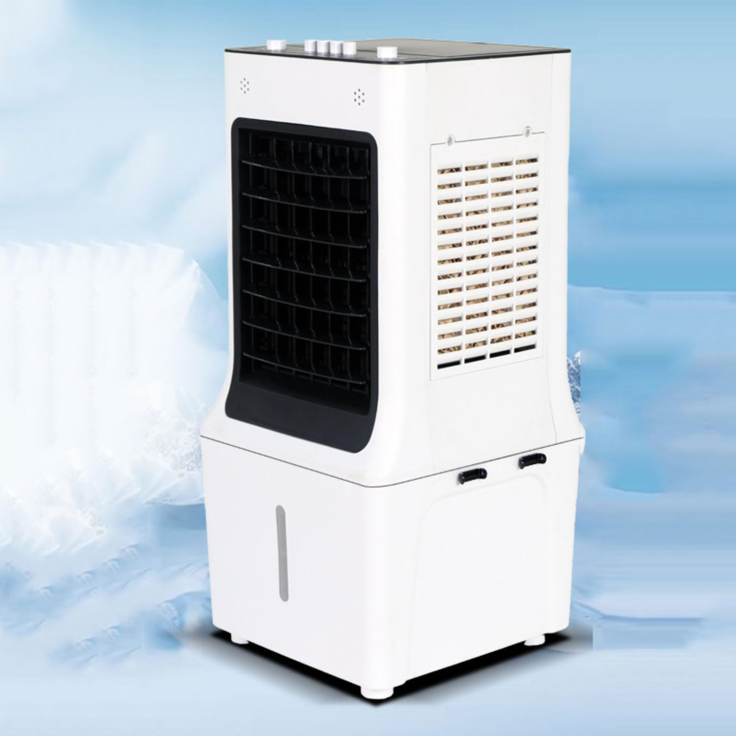 WJIANBIN Swamp Cooler Windowless Portable Air Conditioners with 60°Oscillation Evaporative Air Cooler with 12L Water Tank Air Cooler Fan with 3Modes&Speeds Low Nosie Cooling Fan for Bedroom Indoor Ro