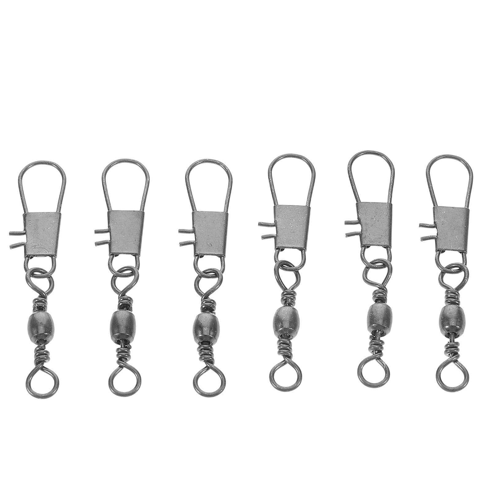 FRCOLOR 6pcs Silver Iron Connector Hooks for Kite Reel and Kite Compact and Versatile Sturdy Small Metal Hooks for Spool Replacement