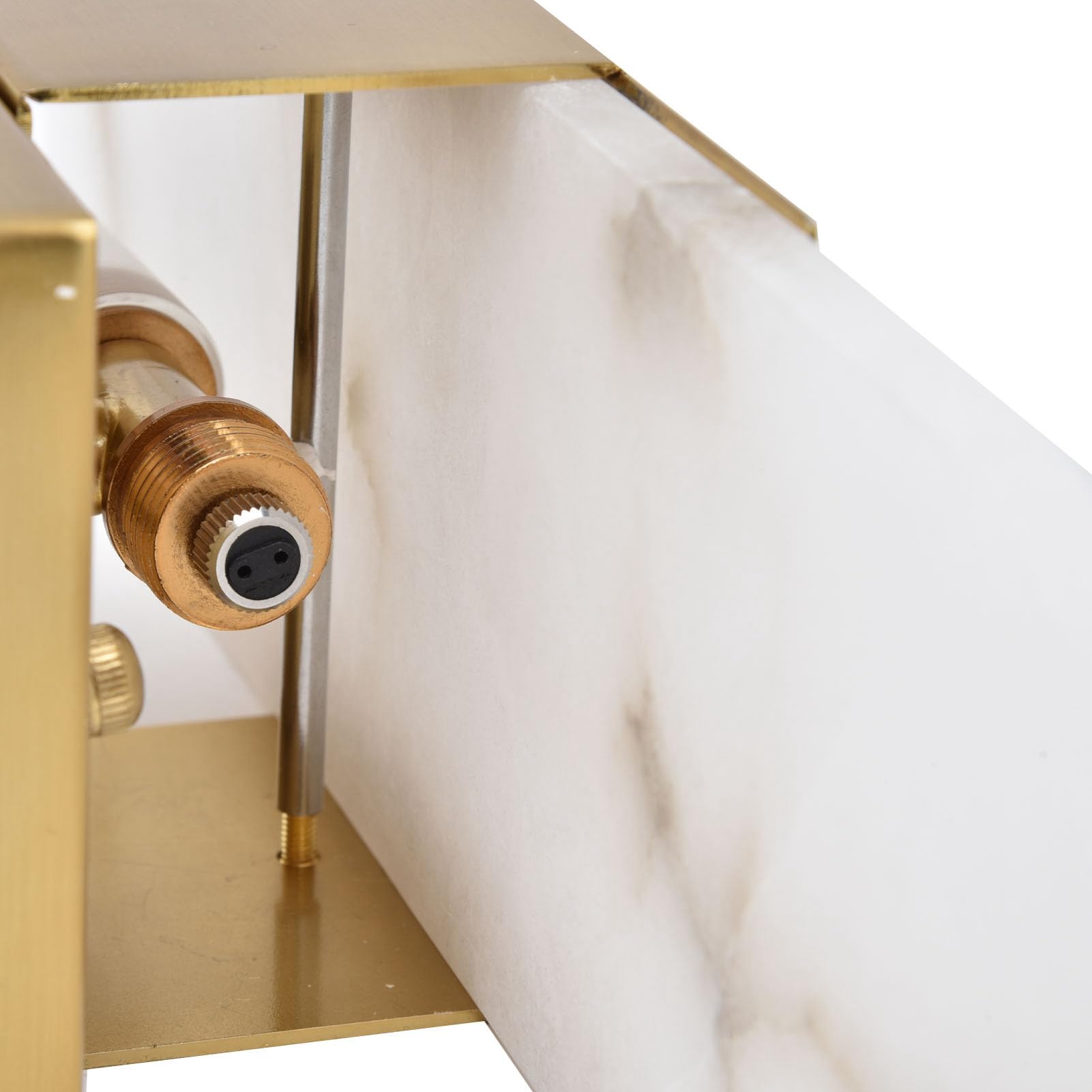 Aplique de Pared Mármol Dorado Aplique de Pared de Mármol Lámpara de Pared de Mármol Forjado Aplique de Pared de Mármol Contemporáneo Lámpara Foring Room Baño Pasillo