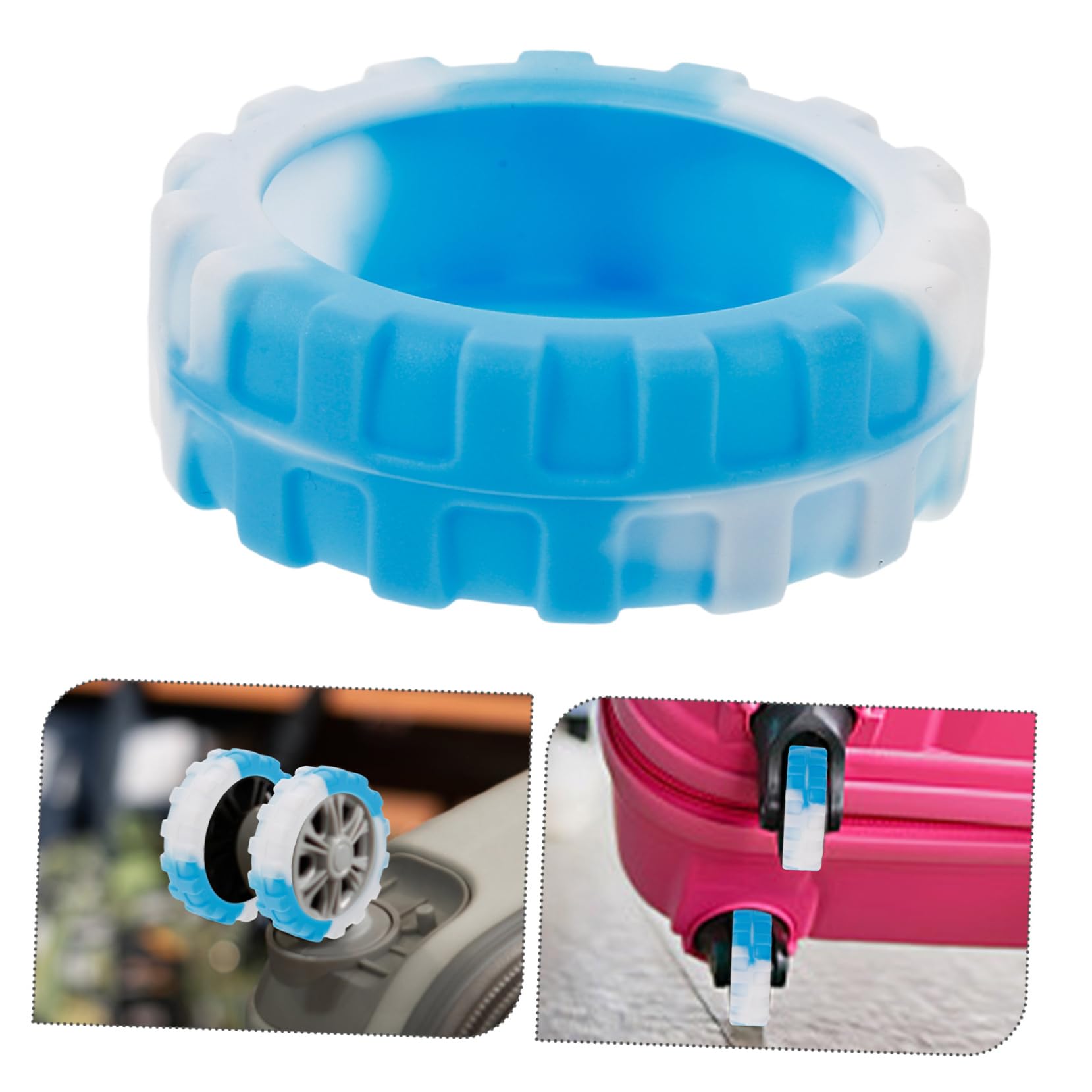 SOIMISS 12piezas Cubiertas De Silicona para Ruedas De Maletas De Protector Silencioso y Antideslizante para Equipaje para Viajes y Protección del Suelo