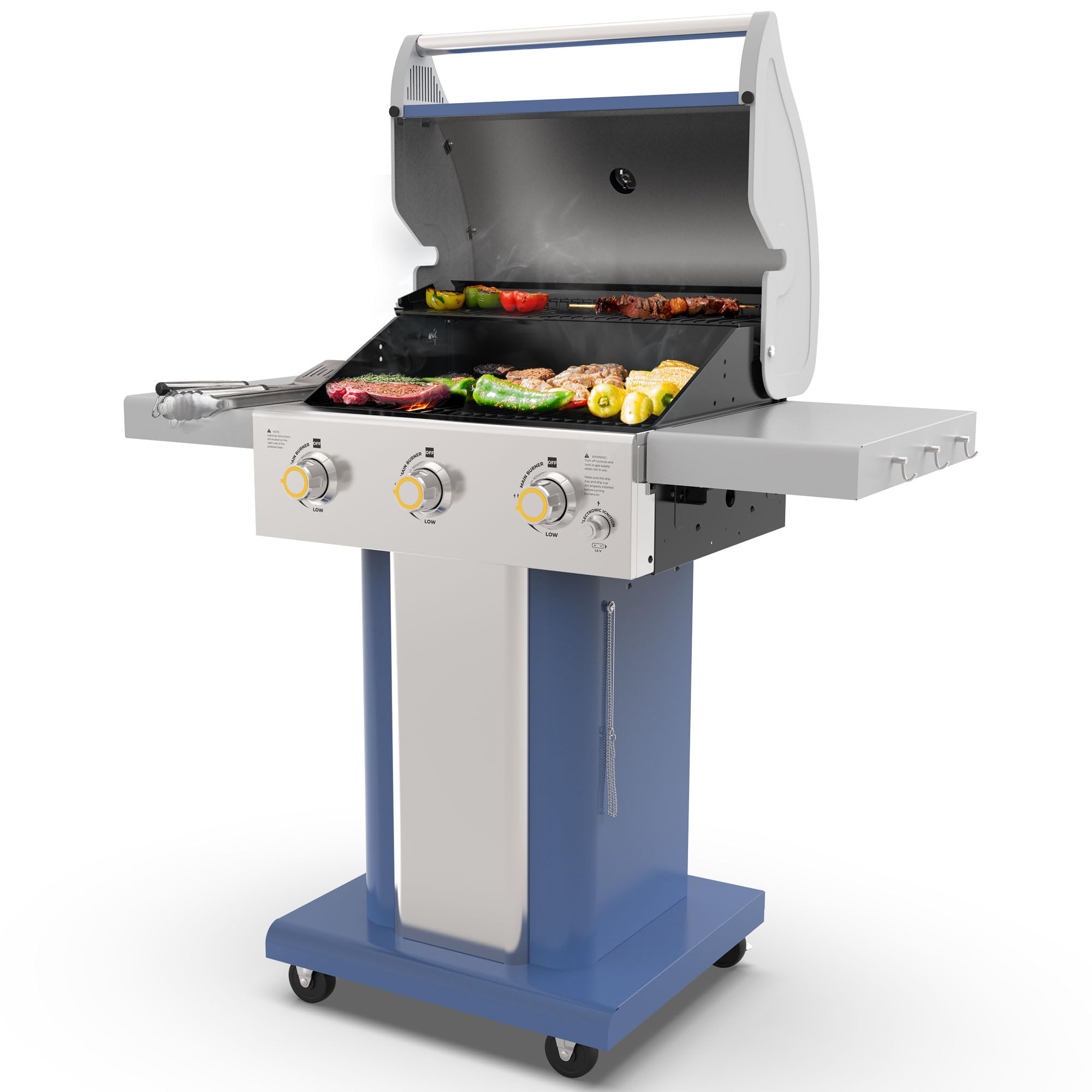 Permasteel 3-Burner Propane Gas Grill