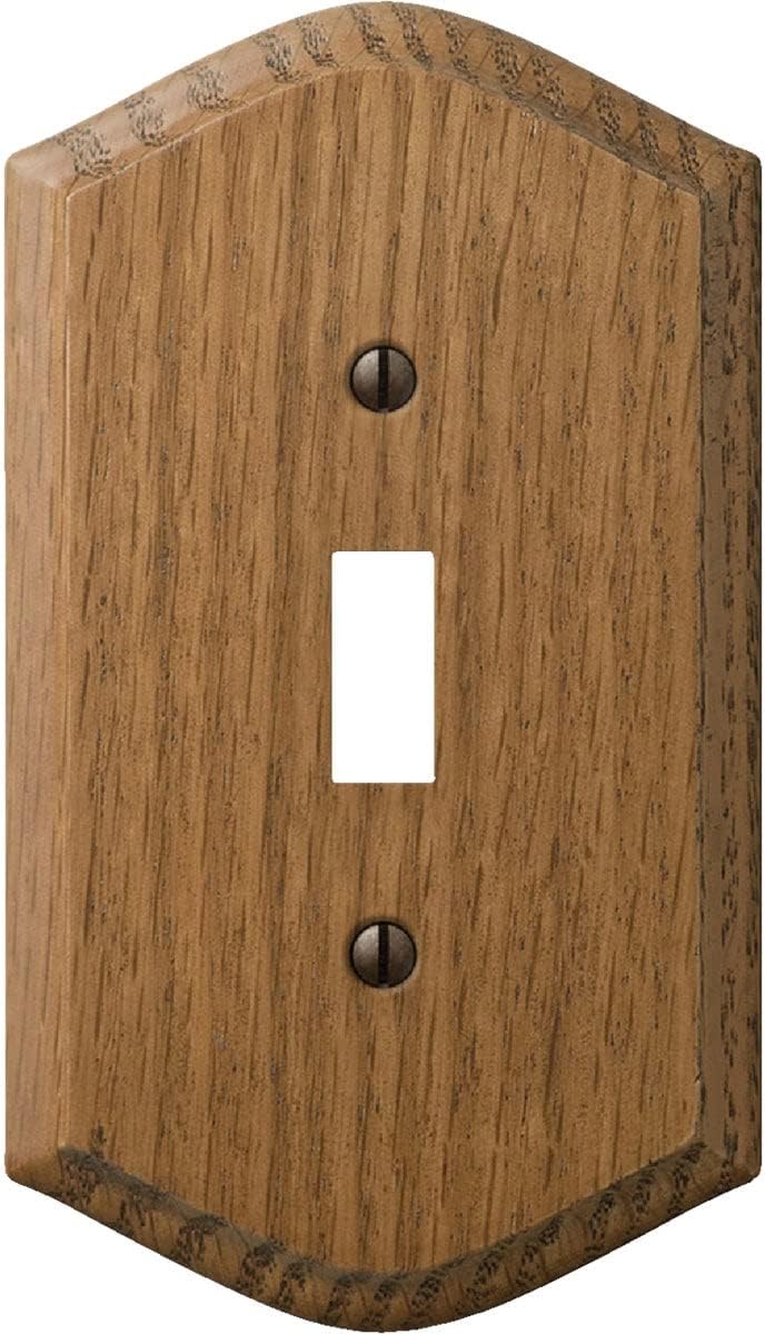 Amerelle Country 1 gang Wood Toggle Wall Plate 1 pk