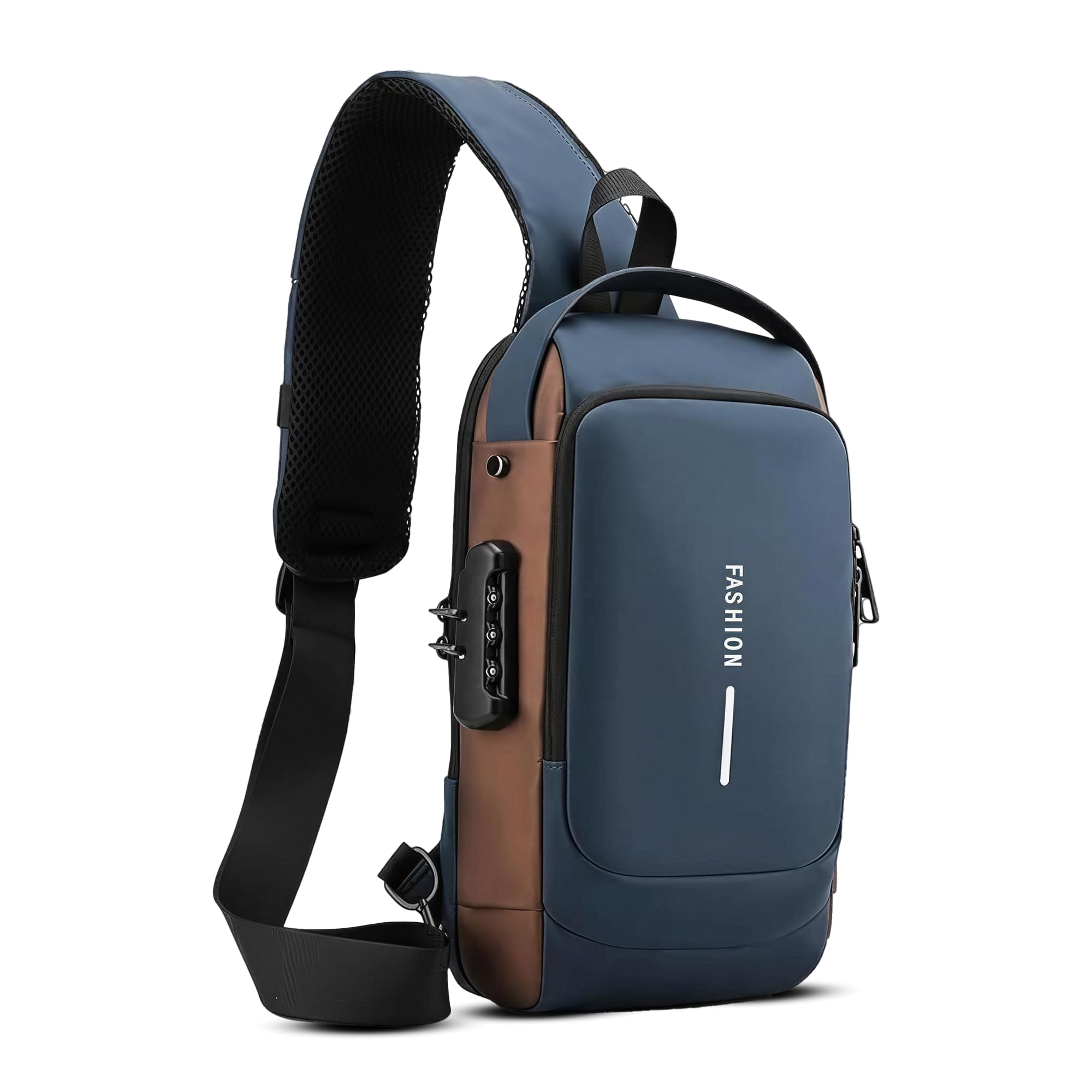 Sling Bag for Men Stylish Crossbody Backpack for Men & Women, Anti-Theft Chest Bag with USB Charging Port, Messenger Bags, Casual Shoulder Bag