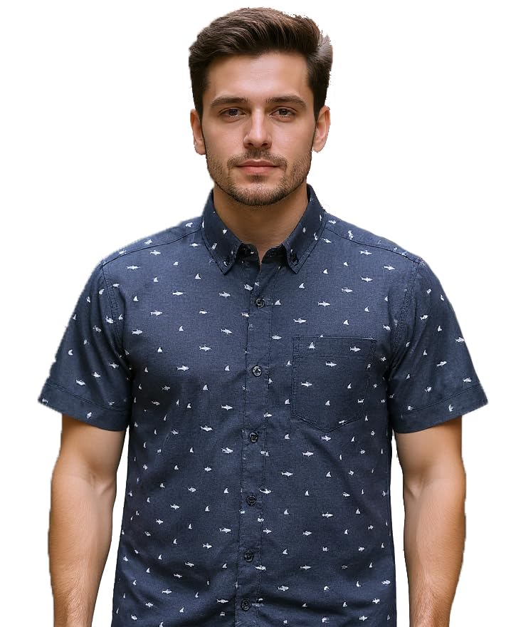 Image of Molokai Surf Button Down Slim Fit Hawaiian Short Sleeve Shirts