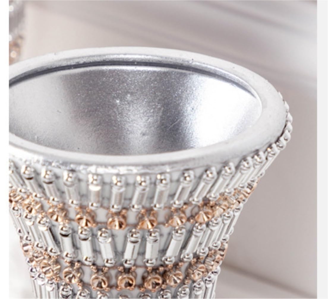 Amazon.co.jp: 花瓶 フラワーベース セラミック花瓶ラインストーン付き