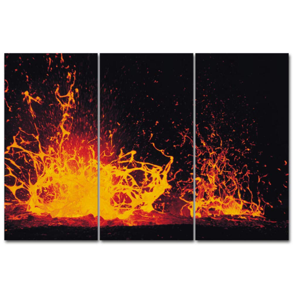 Amazon.co.jp: 火山マグマ噴火 Hd キャンバス絵画モダンな家の装飾