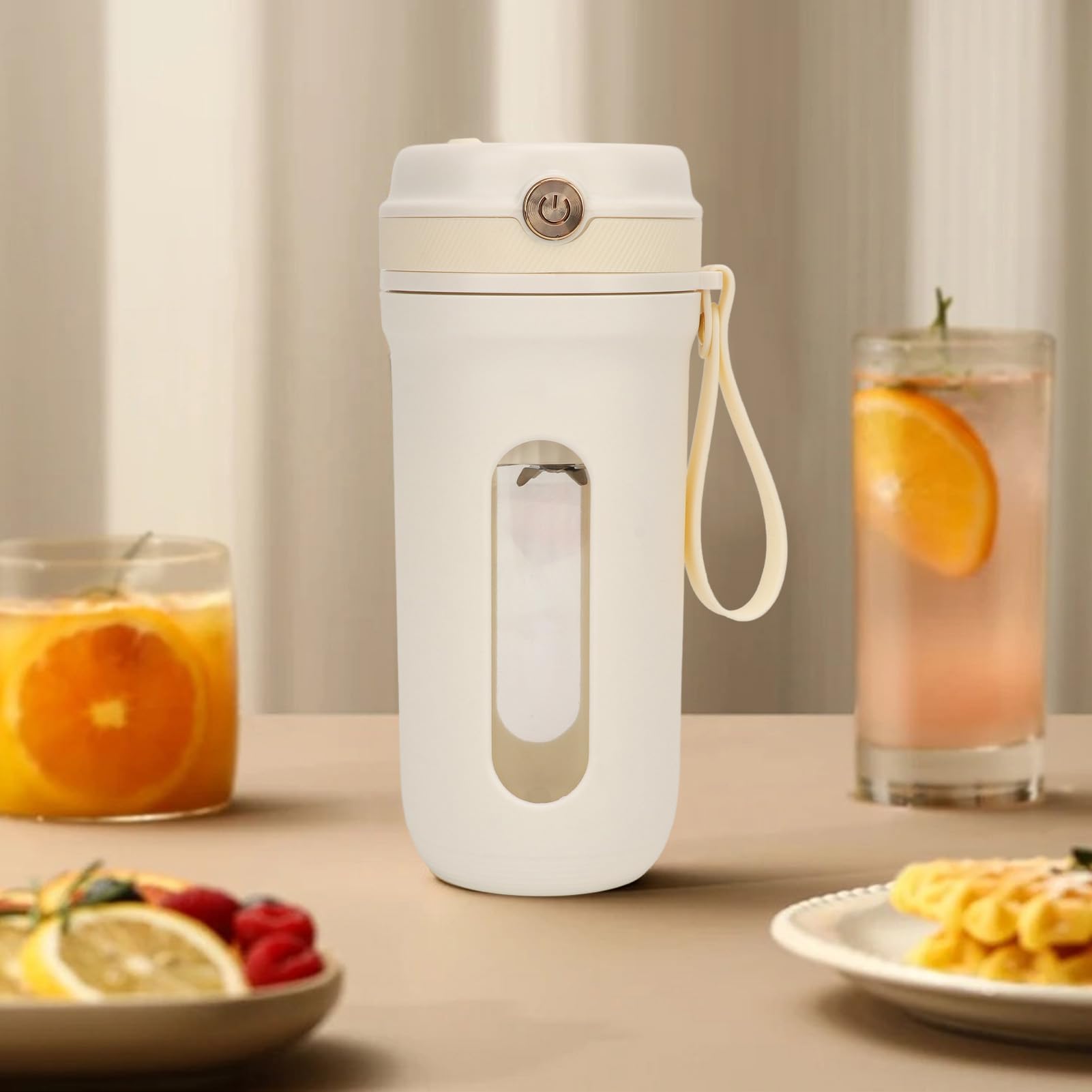 TOPINCN Exprimidor Portátil Mini Licuadora Taza Licuadora de Tamaño