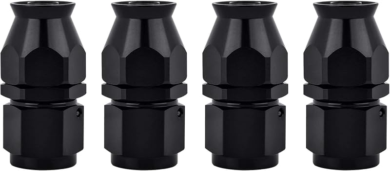 Terminal Reto para Mangueira PTFE 6AN EVIL ENERGY em Alumínio 6061-T6 – 4 unidades