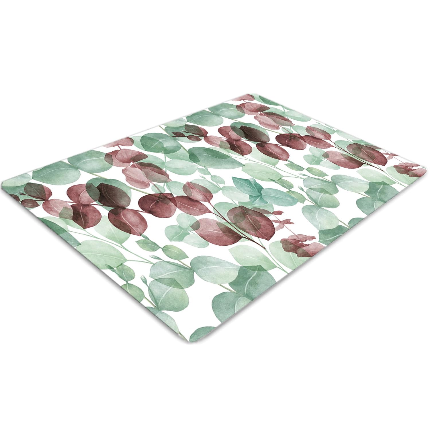 Protecteur de sol pour bureau à domicile motif floral apaisant
