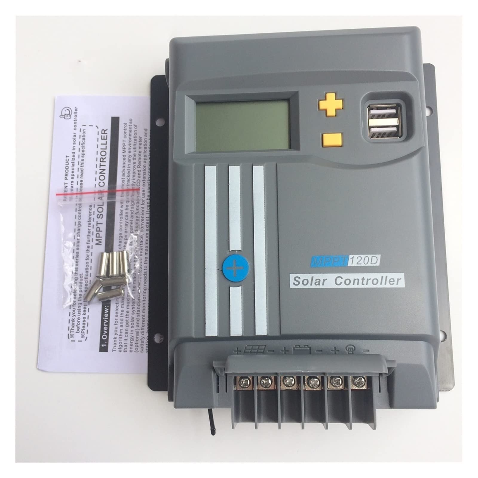 MPPT 40A/30A/20A/10A Regolatore di Carica Solare 12V 24VAuto Con Display LCD WIFI for Max PV 100VDC Batteria Al Litio Al Piombo(With Bluetooth,40A_12V24V)