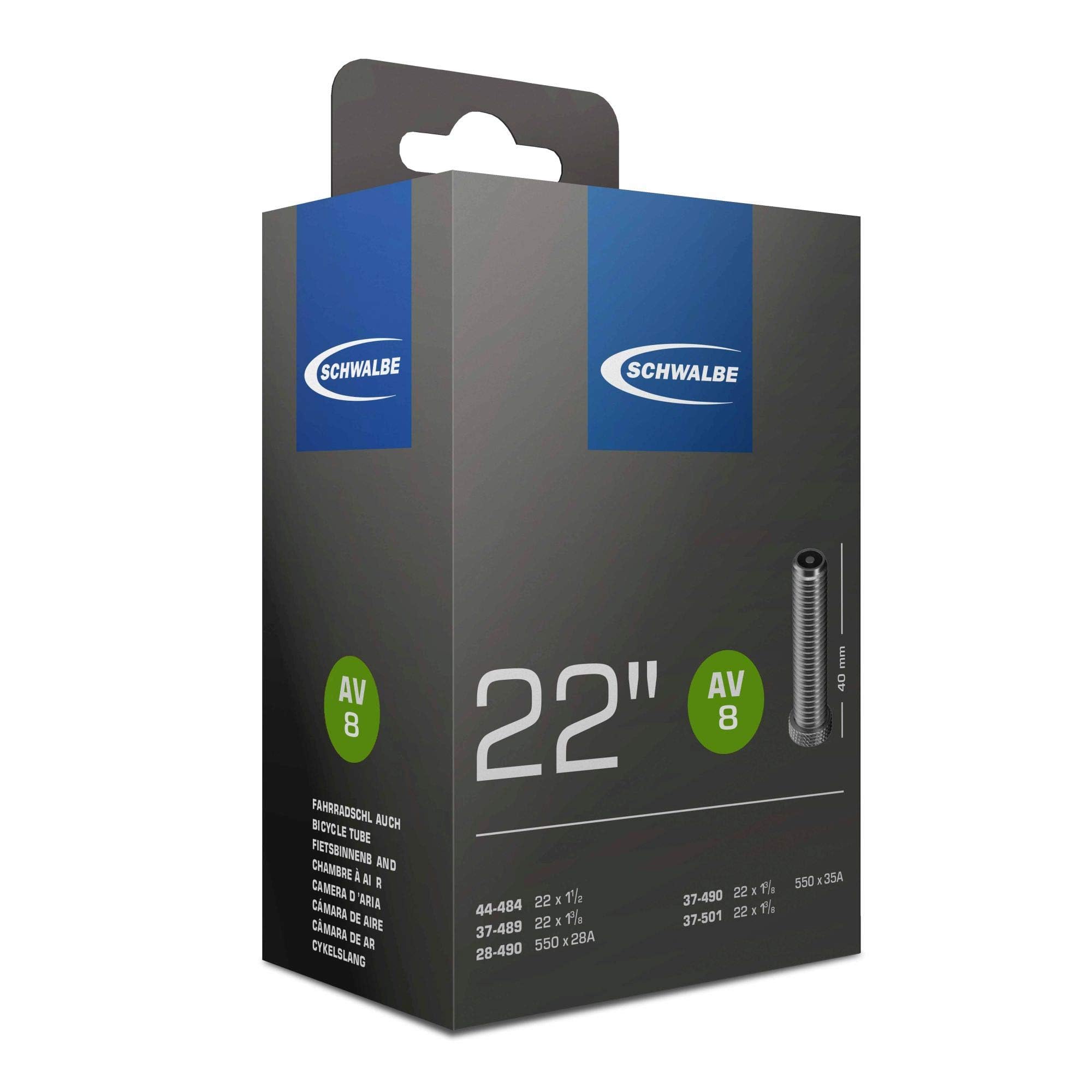 Schwalbe AV8 Tube Schrader (55028A-35A) - 22 X 1-1.5-Inch