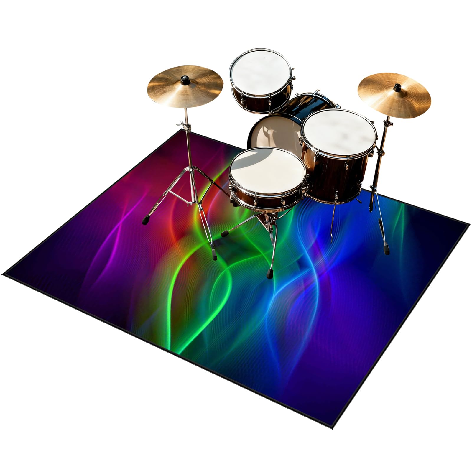 170 x 140 cm Dywan z baterią elektroniczną Dźwiękoszczelny Antypoślizgowy Dywan Pochłaniający Akustyczny Profesjonalna mata do instrumentów muzycznych do instrumentów muzycznych do gitary basowej