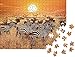 Puzzle Adulte, Puzzle Bois, Cadeau de vacances Zèbre au coucher du soleil dans le parc national du Serengeti.Afrique.Tanzanie - Puzzle classique-1000 Pièces